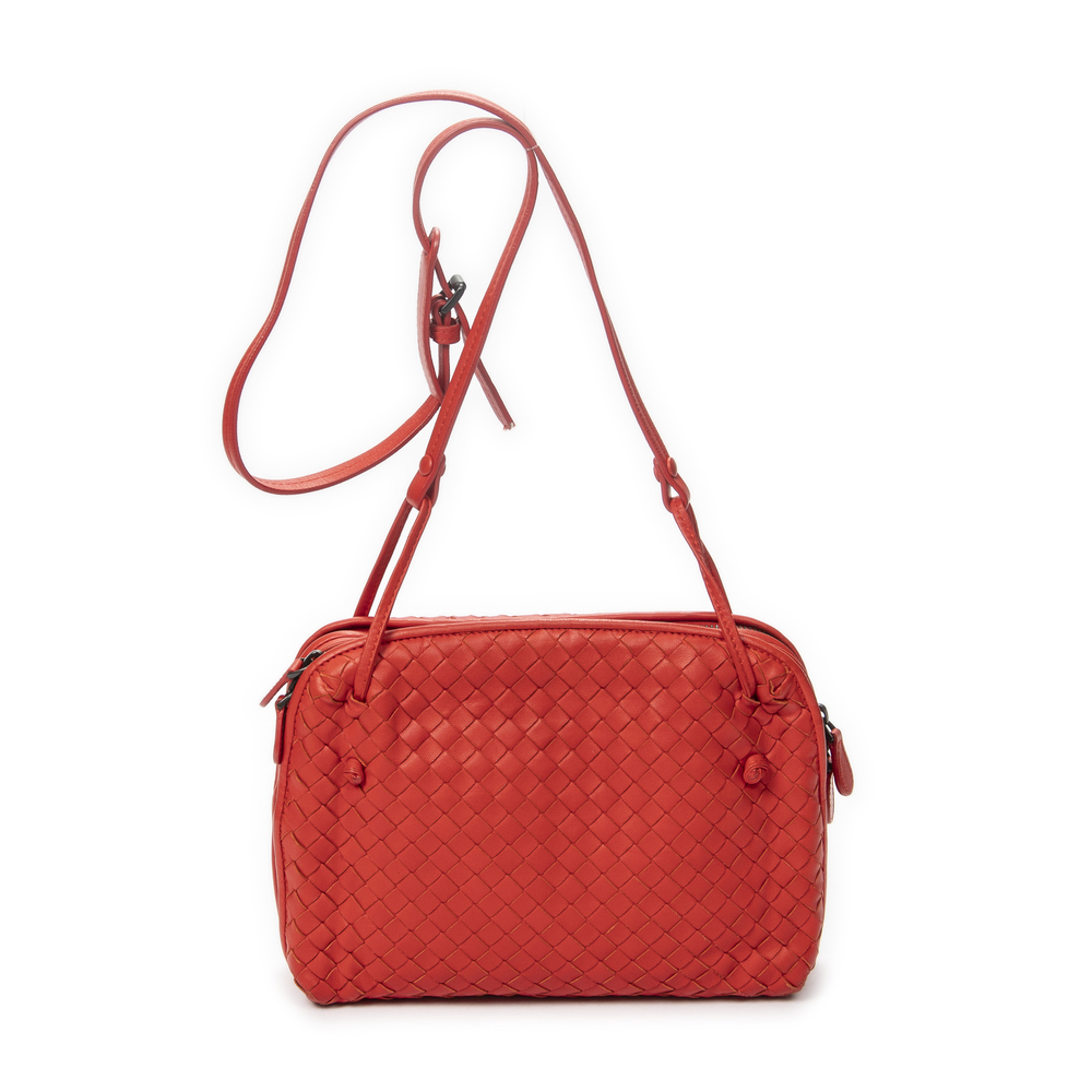 Bottega Veneta Double Zip Nodini Crossbody